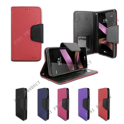 For LG Stylo 3 / Stylo 3 Plus Folio Card Slot Photo Frame Holder Wallet Case - Image 1 of 3
