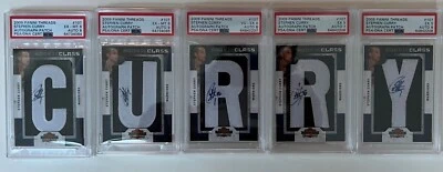 2009-10 Panini Threads Rookie Class STEPHEN CURRY Auto COMPLETE SET #/625 PSA - Image 1 of 4