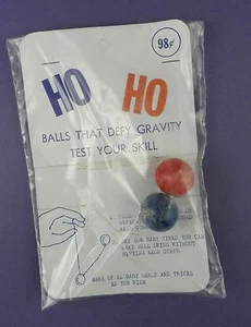 Ho Ho Gravity Balls Spielzeug - Original 60er Jahre unbenutzter Bestand - Bild 1 von 2