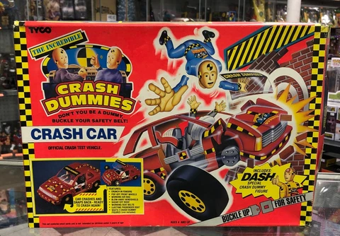 Bash 'N Bomber Car The Incredible Crash Dummies 1992 Tyco w FIgures Cover