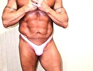 Traje de baño tanga para hombre S m L o XL Spandex blanco rosa o negro hecho a medida abultado EE. UU. - Imagen 1 de 5