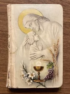 Libro de Oración I Pray 1933 Benziger Bros Inc Crucifijo Incorporado Dios Jesús Iglesia A9 - Imagen 1 de 12
