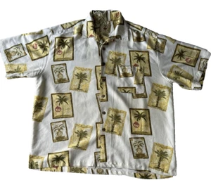 Joe Marlin Men's Hawaiian Short Sleeve Tropical Palm Trees. Size XXL - Very Nice - Picture 1 of 8