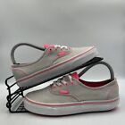 VANS Off The Wall Gray Hot Pink White Trainers  Size UK 5