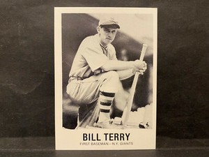 BASEBALL, BILL TERRY, Renata Galasso Inc., 1980 TCMA trading cards