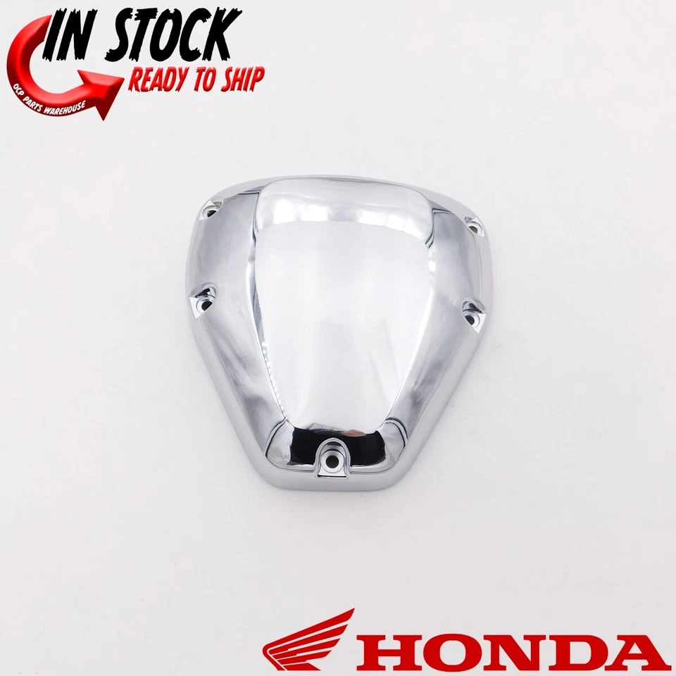 HONDA AIR BOX CLEANER COVER CHROME VTX1300 VTX1800 ALL MODELS OEM 17231-MCH-B50 - Image 1 of 4
