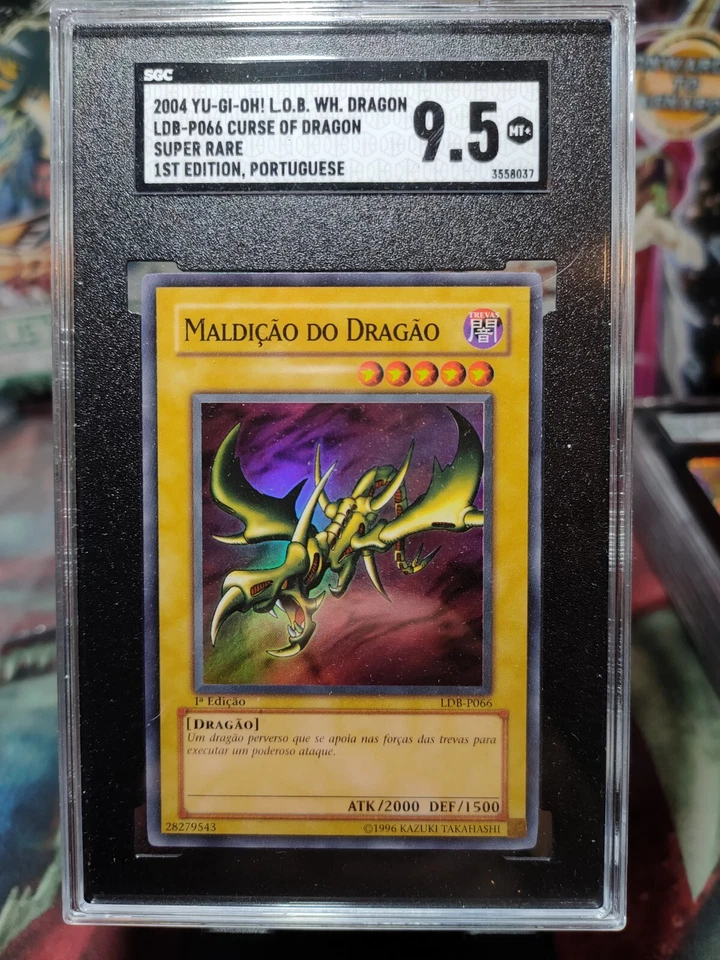 Curse of Dragon PORTUGUESE 1st Super Rare LOB-S066 LDB-P066 Yu-Gi-Oh! - Image 1 of 1