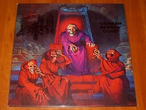 DEATH SCREAM BLOODY GORE LP *RARE* EU BLACK VINYL GLOSSY LETTER 2500 COPIES New - Foto 1 di 2