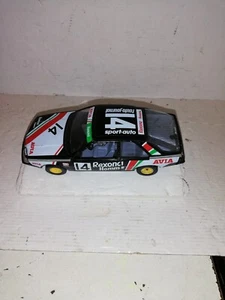 VOITURE BURAGO RENAULT FUEGO REXONA AVIA N°14 RALLYE METAL BBURAGO VINTAGE 1/24 - Imagen 1 de 6