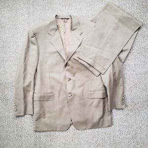 Canali Summer Weight Tan Wool Suit 2pc 56R IT (~46R US) 13320