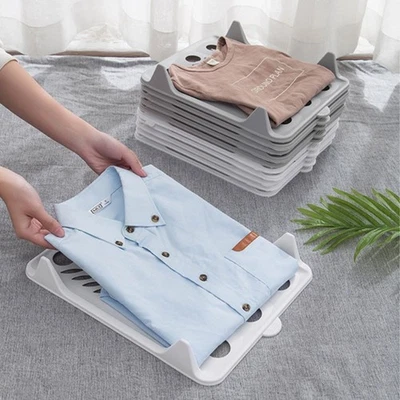 Stackable Clothes Organizer for For drawers Wardrobes Plastic T Shirt Rack - Image 1 of 4