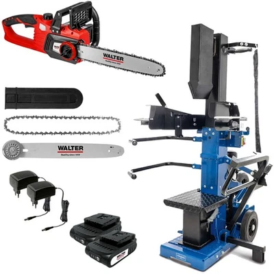 Scheppach 15t Holzspalter 400V + Walter Akku-Kettensäge 40V inkl. Akku/Ladegerät - Bild 1 von 4