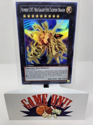 YuGiOh Number C107 Neo Galaxy-Eyes Tachyon Dragon PRIO-EN041 1st Ultra Rare NM - Image 1 of 2