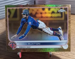 2022 Topps Gilded Collection Byron Buxton Gold Refractor #'ed 47/99 Twins🔥 - Picture 1 of 2