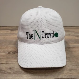 The IN Crowd Mütze Kappe Riemen hinten weiß Mesh bestickt Performance Tennis Herren - Bild 1 von 7