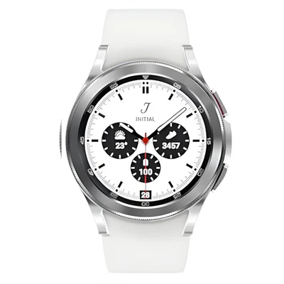 Samsung Galaxy Watch4 Classic 42mm SM-R880 Bluetooth Smartwatch SS  Silver - Image 1 of 4