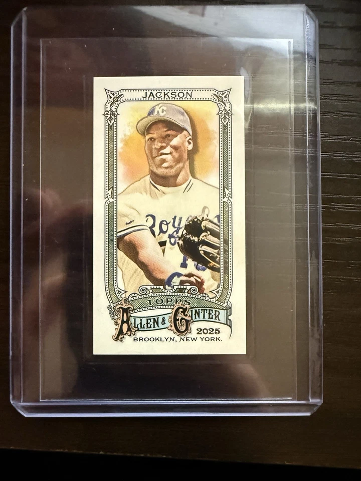 2025 Topps Allen And Ginter Bo Jackson Brooklyn Back Mini 19/25 - Imagem 1 de 2