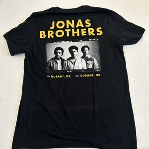 Jonas Brothers Shirt Large Black Tour  Concert Band - Picture 1 of 10