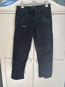Dunlop Men’s Black Heavy Duty Workwear Trousers With Pockets Size W30 L32 - Picture 1 of 5