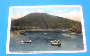 VINTAGE - SUSQUEHANNA RIVER - TUNKHANNOCK, PA .- POST CARD UNUSED - Picture 1 of 2