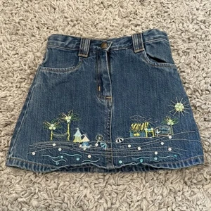 2004 Gymboree “Pool Party” Denim Skirt, Size 4 - Picture 1 of 8