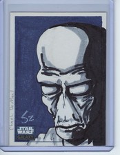 2010 Topps Star Wars Galaxy Cad Bane Sketch Card 1 of 1 1/1