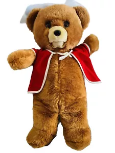 VINTAGE GIFTCO BROWN TEDDY BEAR TAPE RECORDER PLAYER 80S STORY READER FUZZY - Picture 1 of 6