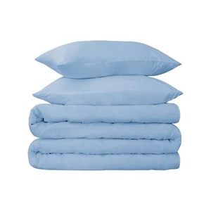 700 Thread Count Solid 3 Piece Egyptian Cotton Duvet Cover Set - Picture 1 of 28