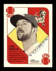 2015 Topps Heritage 51 Collection Mini Green Back #26 Steven Souza Jr. Rays z - Picture 1 of 2