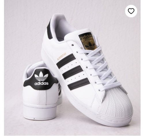 Scarpe sneakers casual Adidas uomo Superstar C77154 bianche misura 6 5