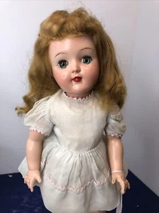 15” Vintage Ideal Toni P-91 Blonde Doll Original White Dress #S - Picture 1 of 20