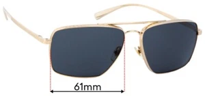 Lentes de repuesto para gafas de sol SFx se adaptan a Versace MOD 2216 - 61 mm de ancho - Imagen 1 de 26
