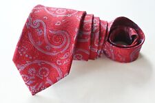 TASSO ELBA MEN'S TIE RED/PAISLEY WIDTH: 3.7/8" LENGTH: 60"