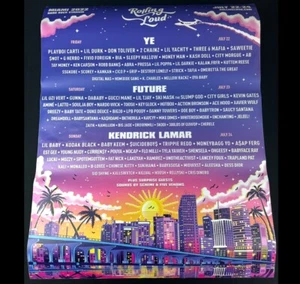 Music Festival 2022 Rolling Loud Miami 24X30 Peel N Stick Poster - Kendrick Ye - Picture 1 of 9