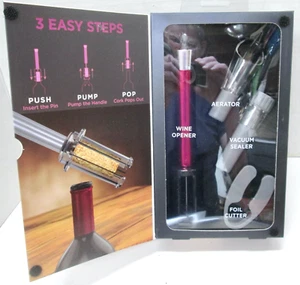 NEW VINO POP WINE OPENER KIT AS SEEN ON TV/SHARK TANK - Picture 1 of 3