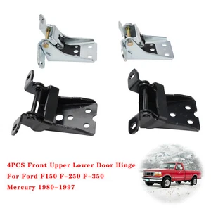 4PCS Front Upper Lower Door Hinge For Ford F150 F-250 F-350 Mercury 1980-1997 A2 - Picture 1 of 13
