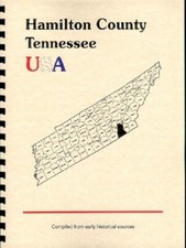 Chatanooga & Hamilton County Tennessee 1887 Goodspeed histórico Tipo ampliadas Tn