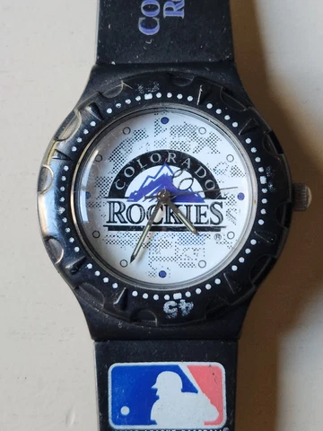 Vintage Colorado Rockies 1995 Watch - MLB - needs battery so untested - Nice! Cover