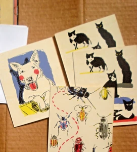 Alle meine besten Freunde sind Tiere Station Schumaker 4er Set Notizkarten mit Umschlägen - Bild 1 von 4