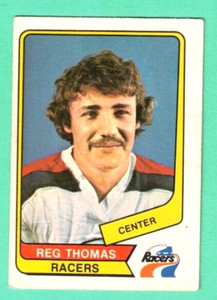 (1) REG THOMAS 1976-77 O-PEE-CHEE WHA # 82 RACERS ROOKIE GOOD CARD (F8030)