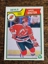 1983-84 O-PEE-CHEE NHL HOCKEY #227 AARON BROTEN NEW JERSEY DEVILS