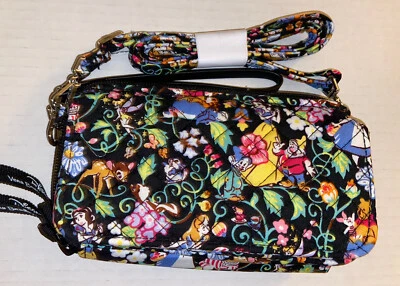 Nuevo Bolso Bandolera Vera Bradley Disney Classics Remolino RFID Todo en Uno Cartera Foto 1 de 4