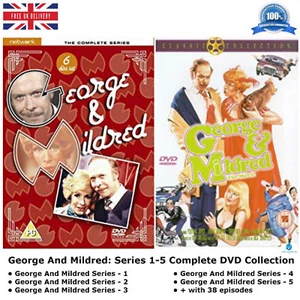 GEORGE AND MILDRED Season 1-5 Complete Series 12345 All 38 Epi. Sealed UK R2 DVD - Foto 1 di 13