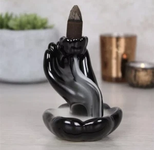 Lotus Flower Hand Ceramic Backflow Incense Burner  - Picture 1 of 2
