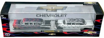 M2 MACHINES AUTO HAULERS 1957 CHEVY BEL AIR & 1957 CHEVY BEL AIR STRETCHED LIMO - Image 1 of 3