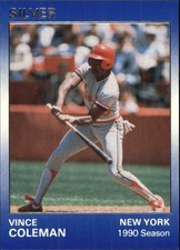 1991 Star Silver #5 Vince Coleman Mets  C27803 
