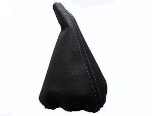 BMW X5 E53 (2000-2007) Soufflet Levier De Vitesse 100% Cuir - Couture Bleu Clair - Picture 1 of 1