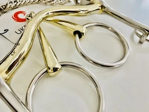 Juego de brocas de brida Weymouth Bradoon anillo 55 mm 12 mm (uksales25®) *envío el mismo día* - Imagen 1 de 11