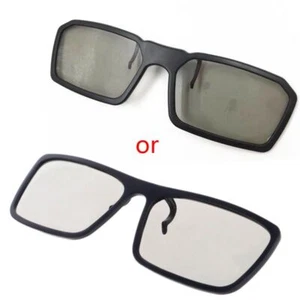 Clip-On Type Circular Passive Polarized 3D Glasses for TV Real 3D Cinema 0.22mm - Picture 1 of 8