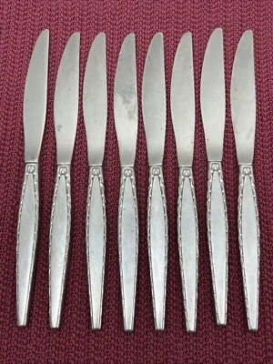 8 Dinner Knives VENETIA Oneida Community Stainless 9 1/8” - Image 1 of 4